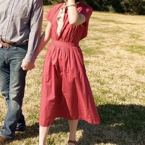 Madewell Tulip Back Midi Dress